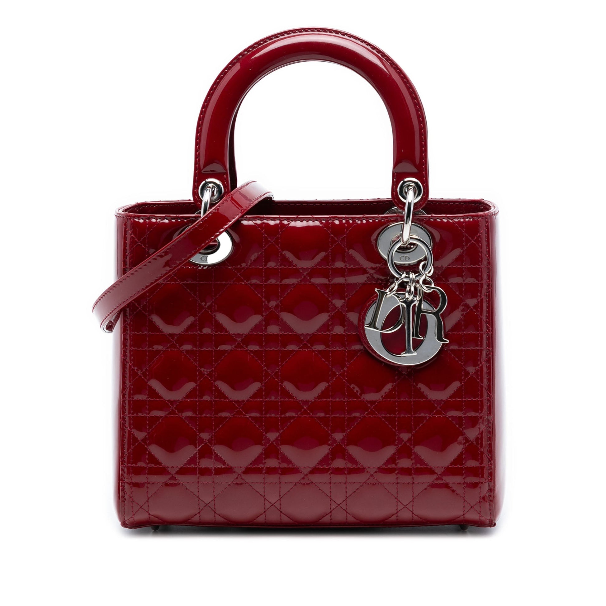 Dior Medium Patent Cannage Lady Dior