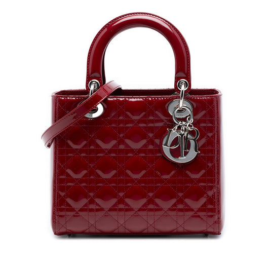 Dior Medium Patent Cannage Lady Dior