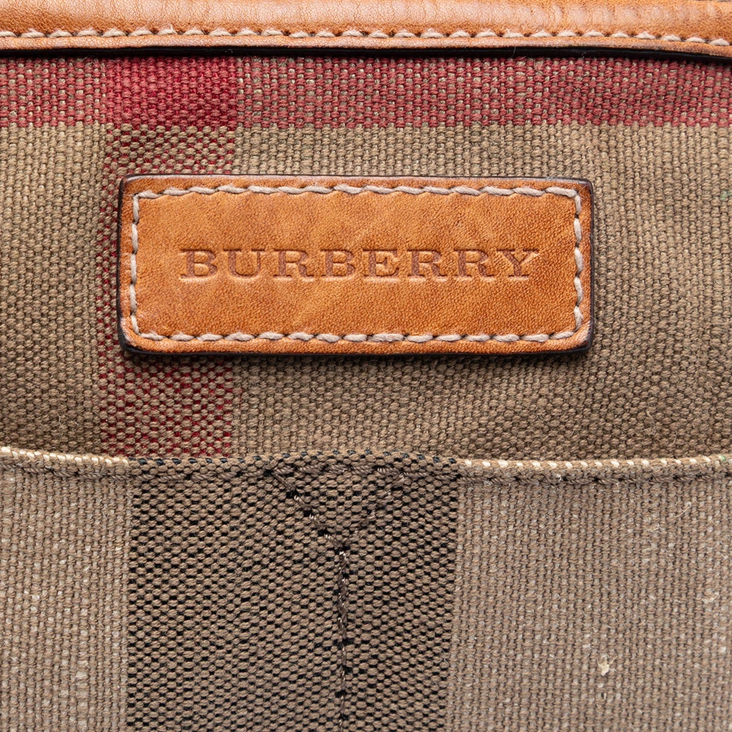 Burberry Medium Mega Check Canvas Ashby Bucket Bag