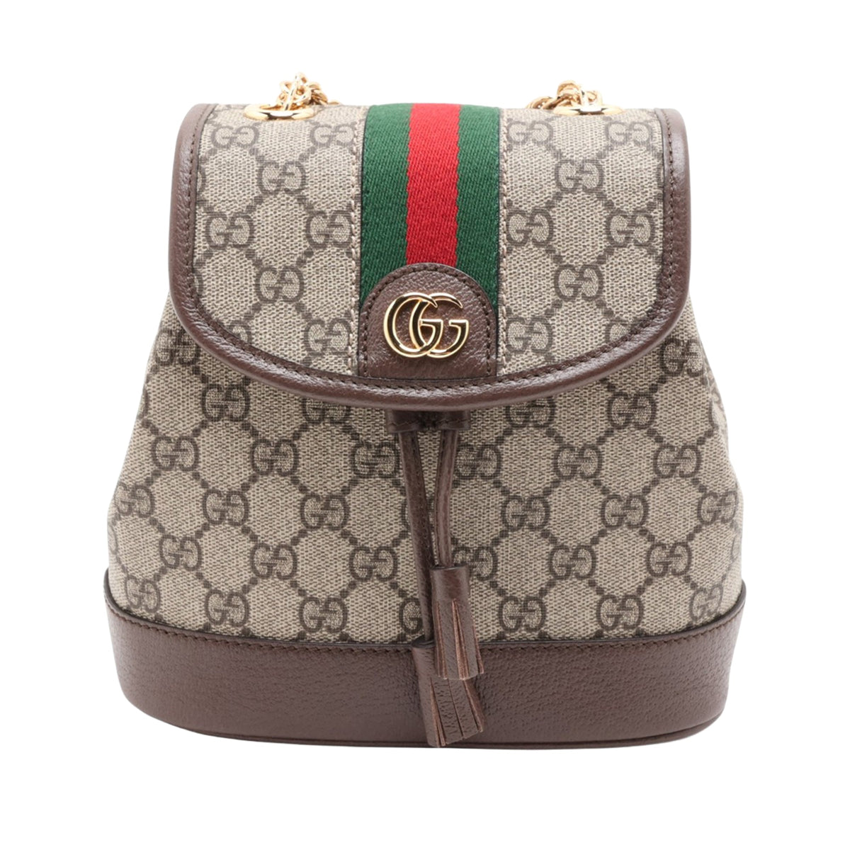 Gucci Mini GG Supreme Web Ophidia Backpack — Beige