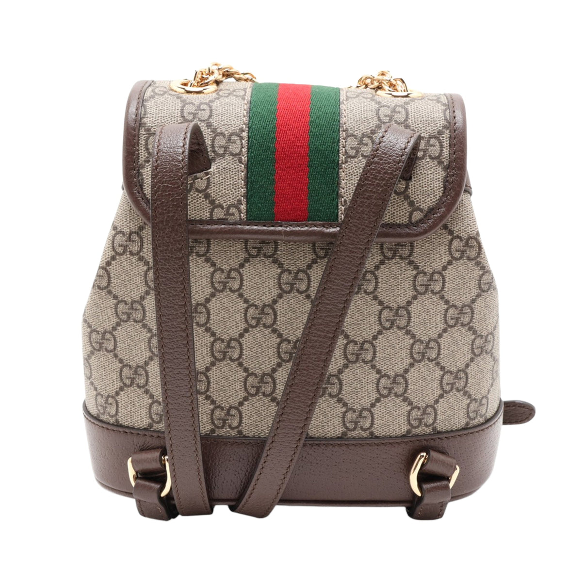 Gucci Mini GG Supreme Web Ophidia Backpack — Beige