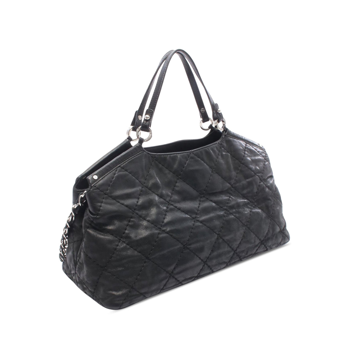 Chanel Large CC Quilted Iridescent Calfskin Sea Hit Tote