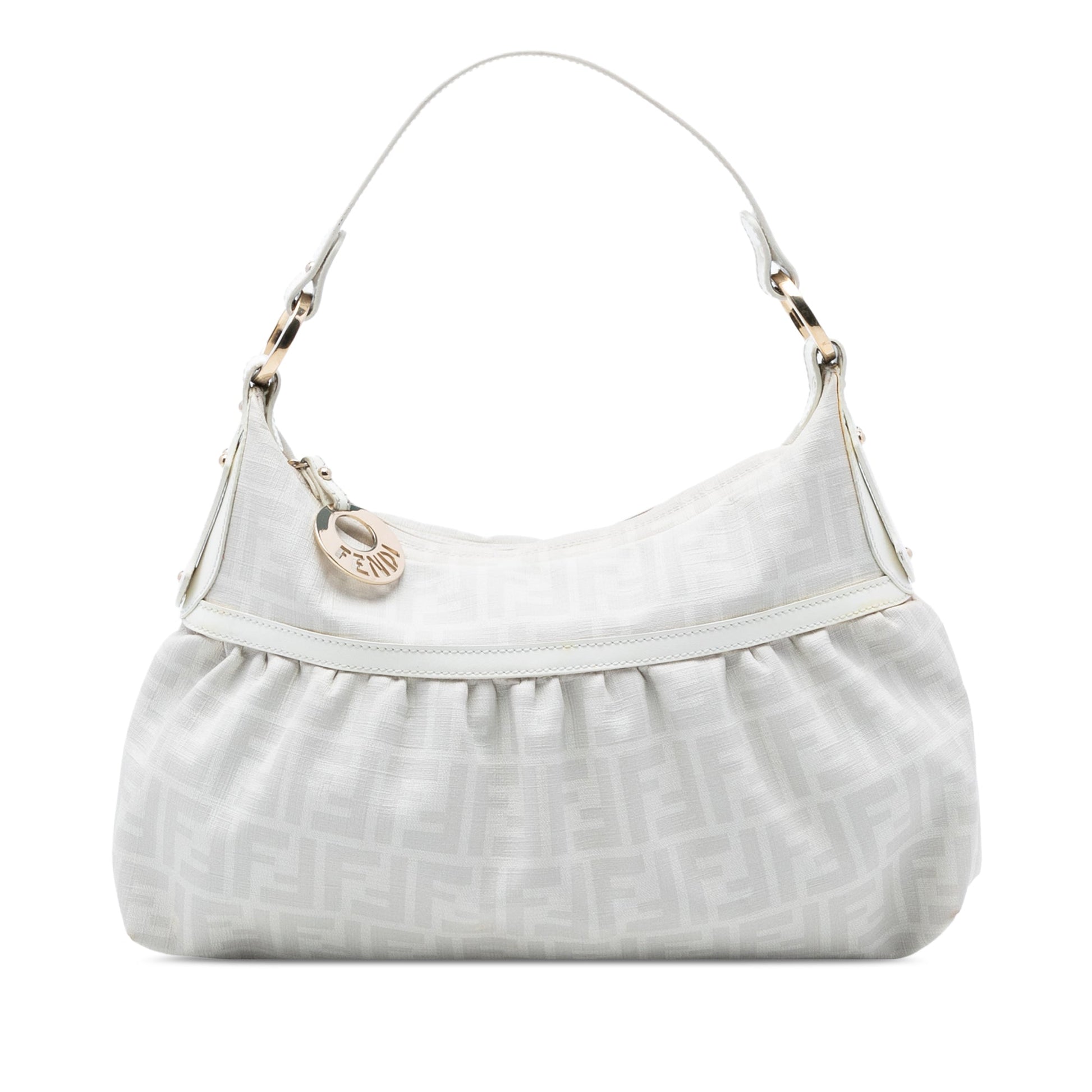 Fendi Zucca Coated Canvas Chef Shoulder Bag
