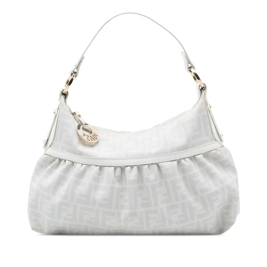 Fendi Zucca Coated Canvas Chef Shoulder Bag