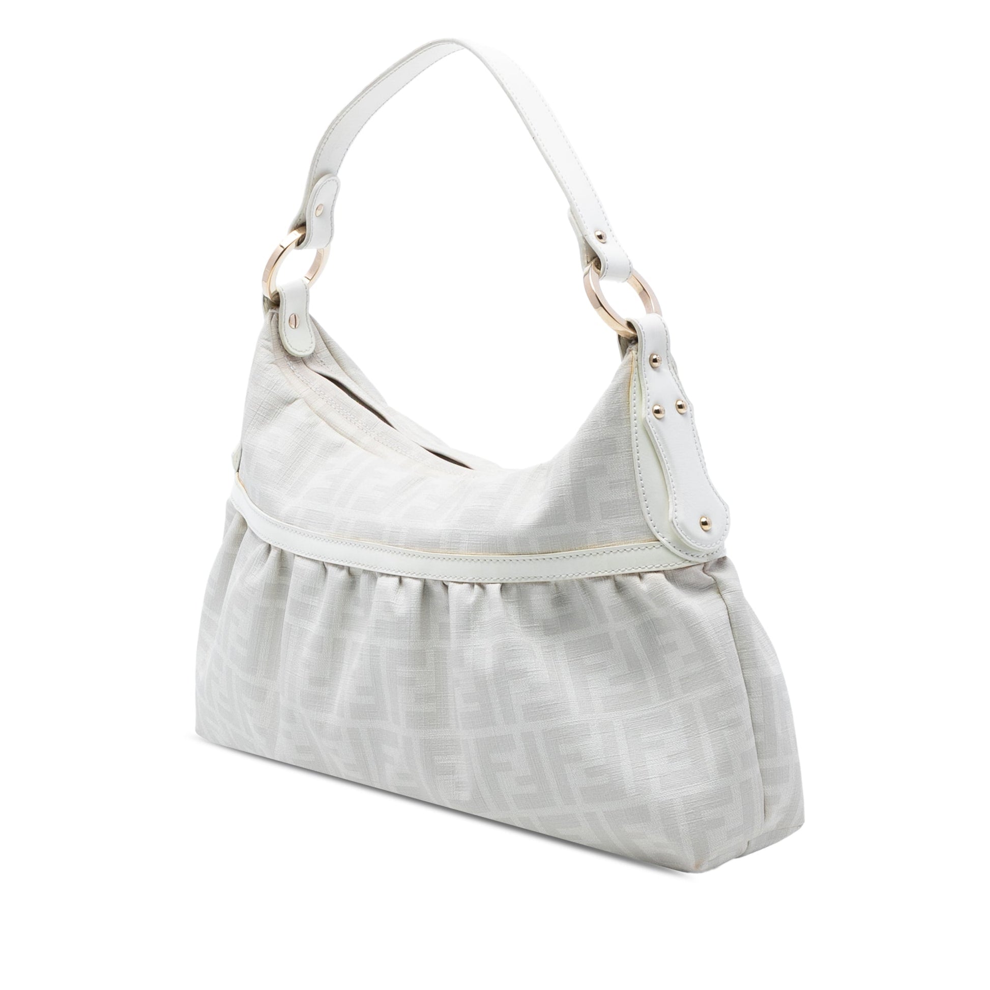 Fendi Zucca Coated Canvas Chef Shoulder Bag
