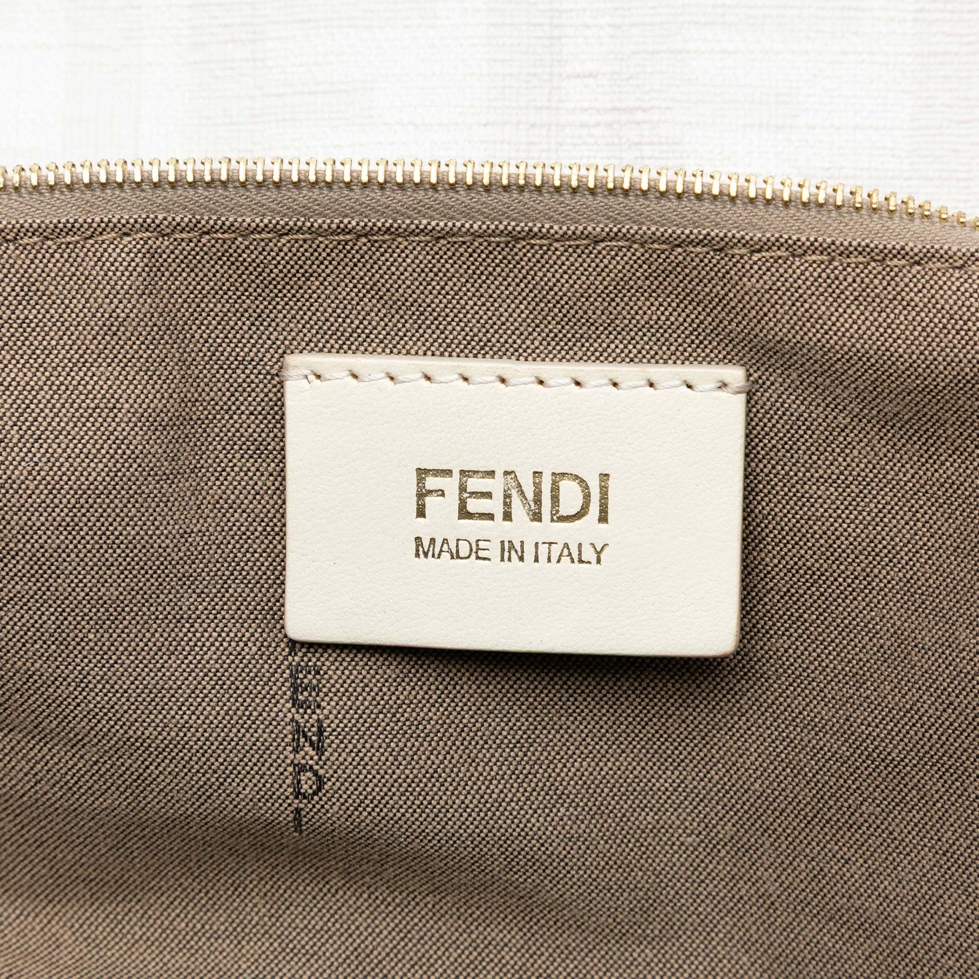 Fendi Zucca Coated Canvas Chef Shoulder Bag