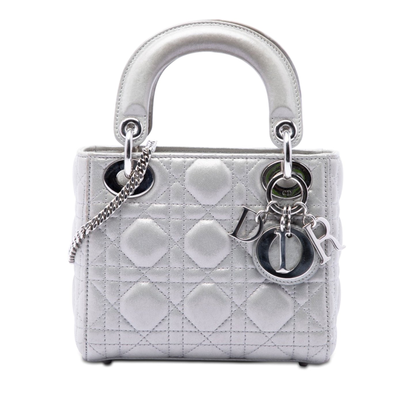 Dior Mini Iridescent Lambskin Cannage Lady Dior