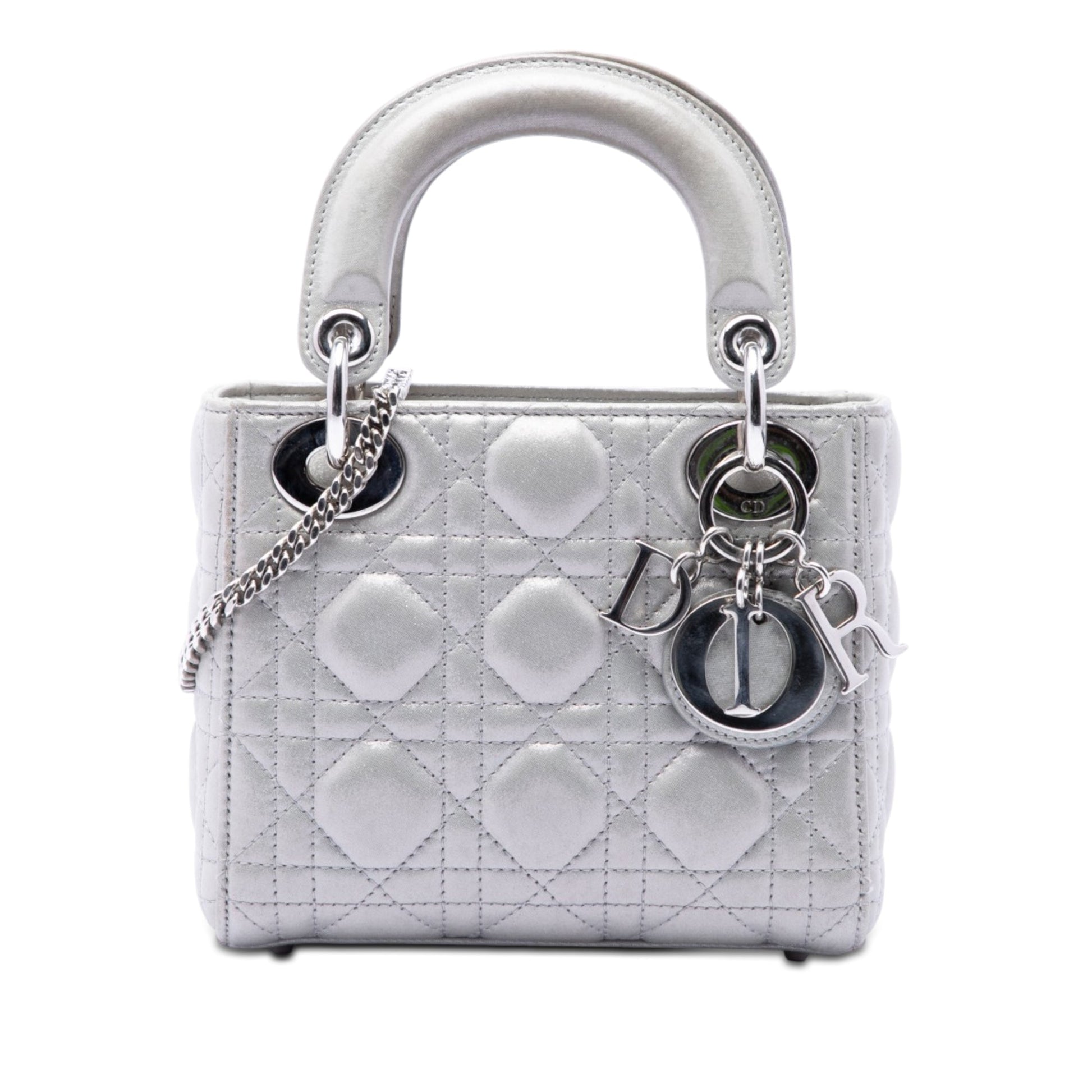 Dior Mini Iridescent Lambskin Cannage Lady Dior