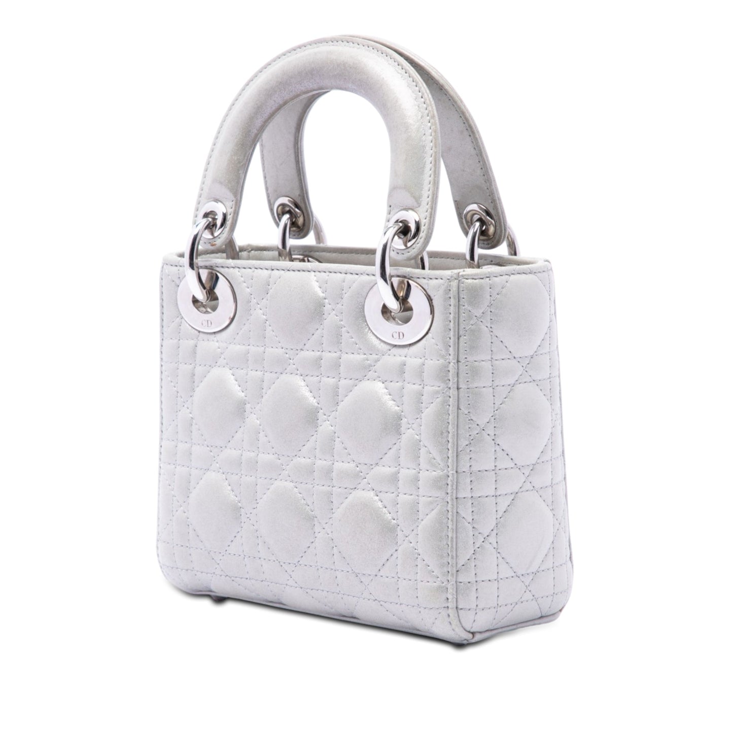 Dior Mini Iridescent Lambskin Cannage Lady Dior