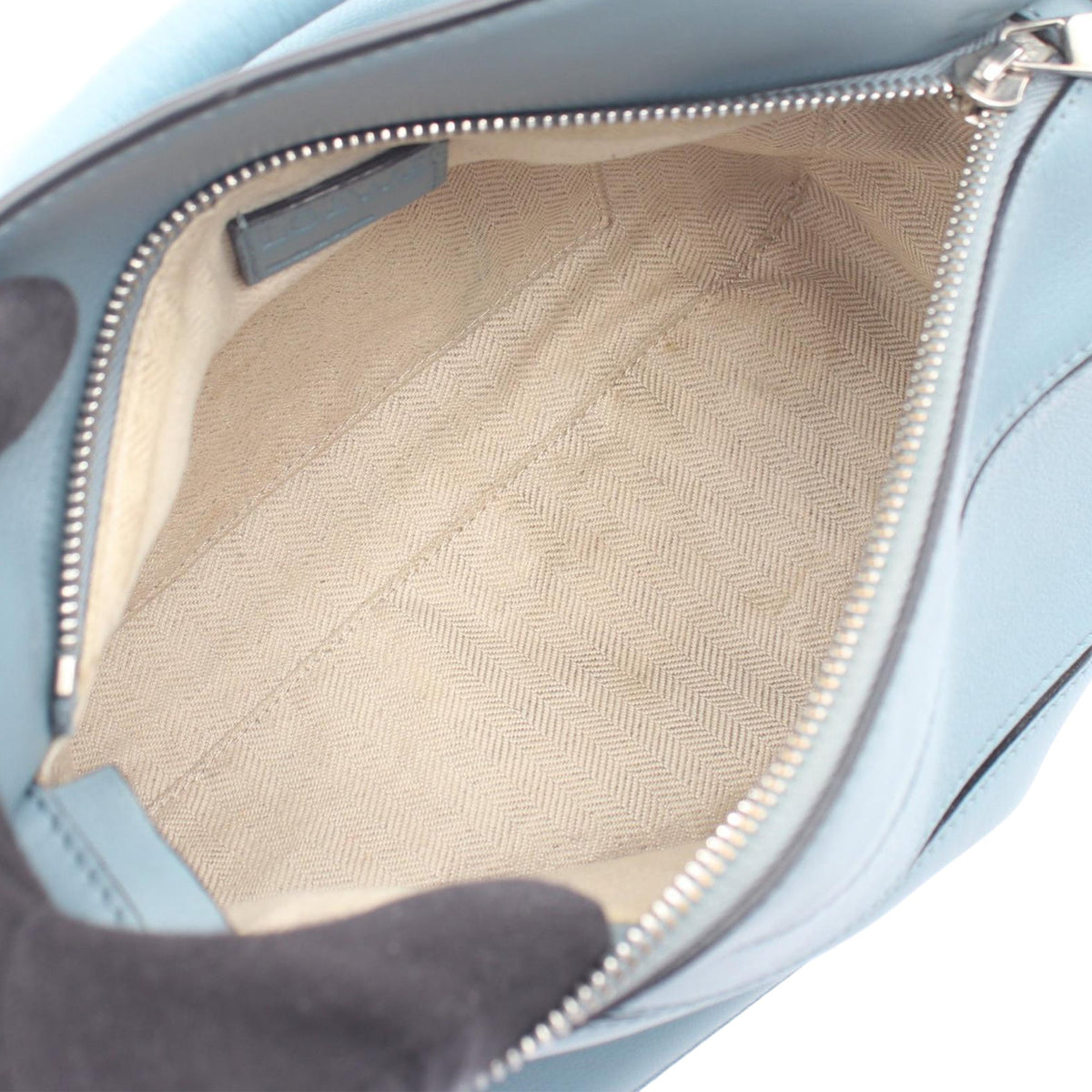 LOEWE Small Calfskin Puzzle Satchel — Blue