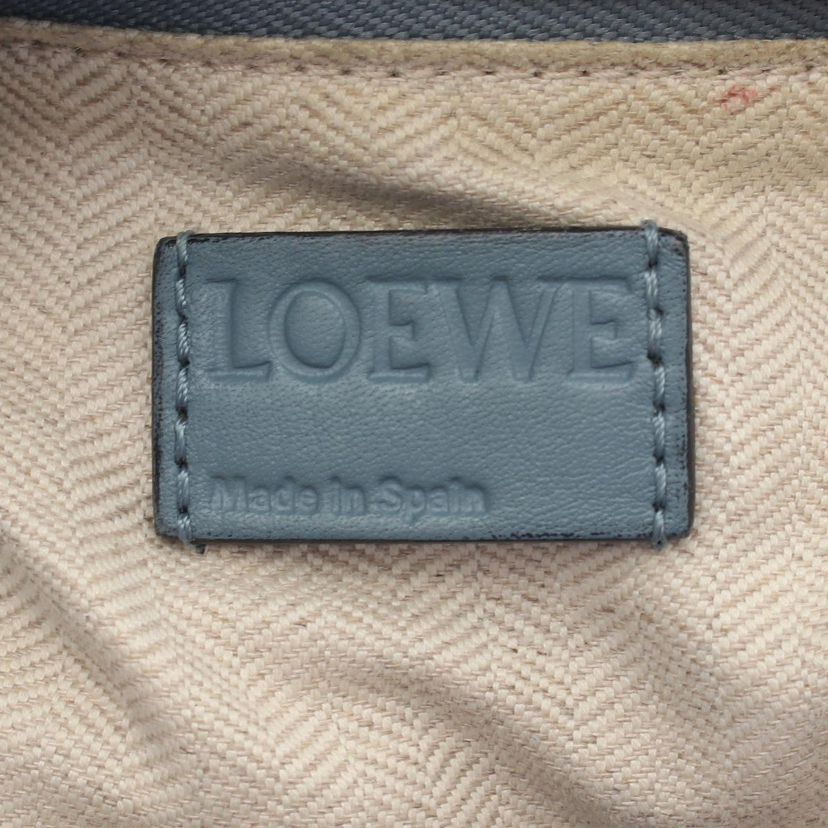 LOEWE Small Calfskin Puzzle Satchel — Blue