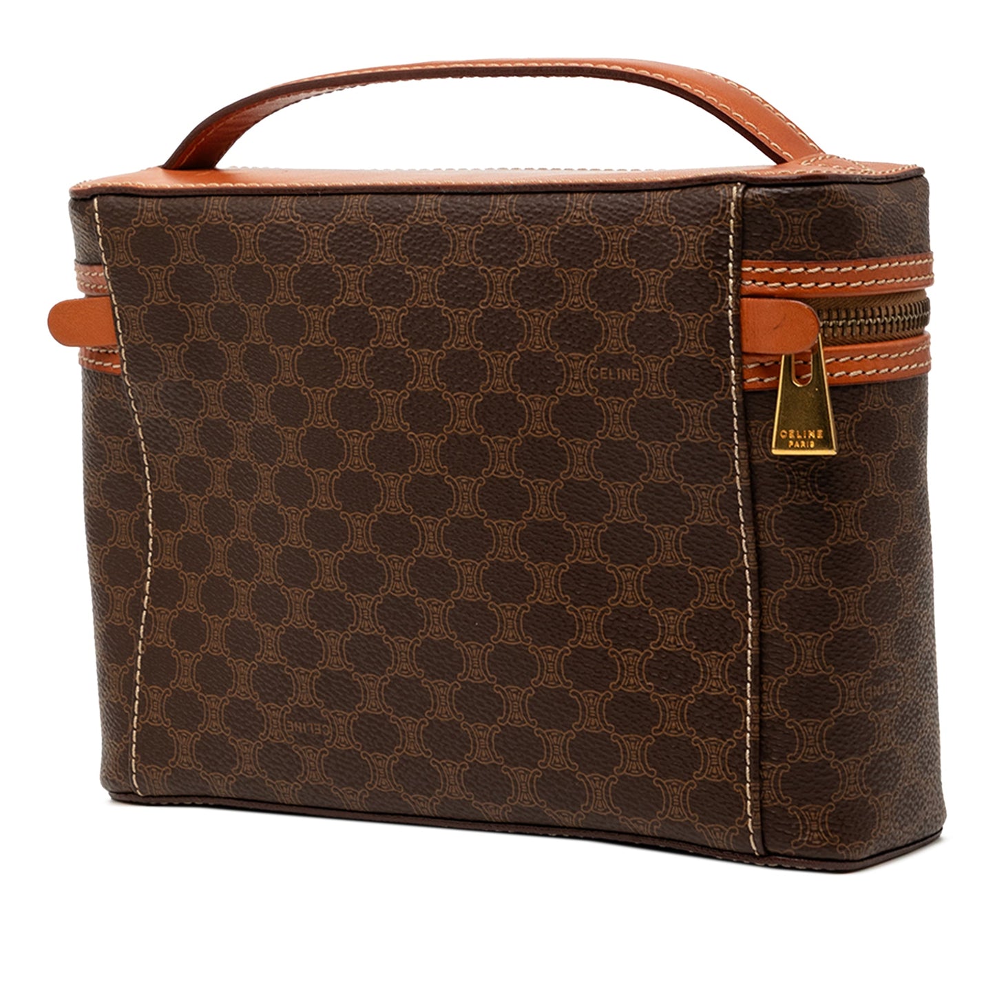 Celine Macadam Coated Canvas Vanity Bag