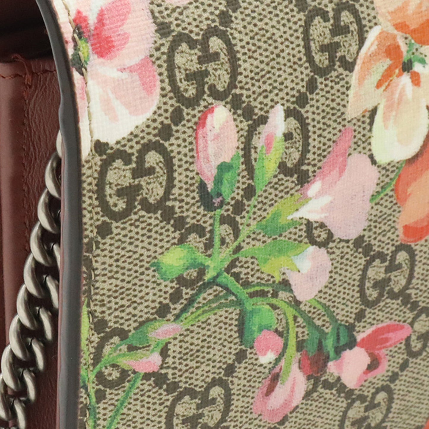 Gucci GG Supreme Blooms Dionysus Wallet on Chain