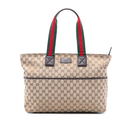 Gucci GG Canvas Web Tote