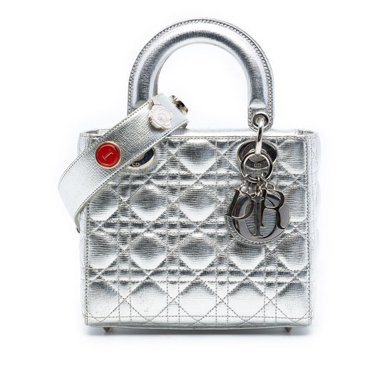 Small Metallic Lambskin Cannage My ABCDior Lady Dior
