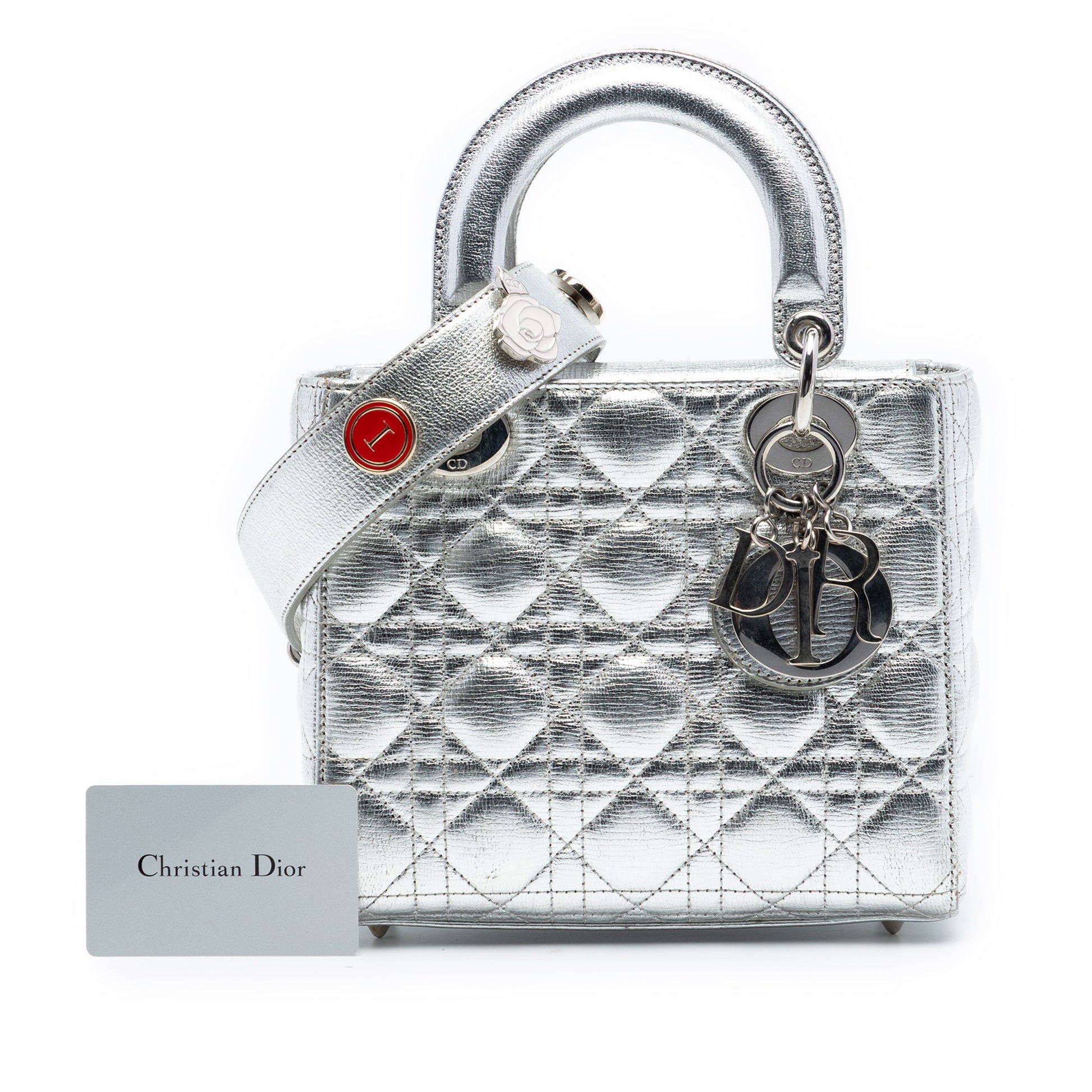 Small Metallic Lambskin Cannage My ABCDior Lady Dior