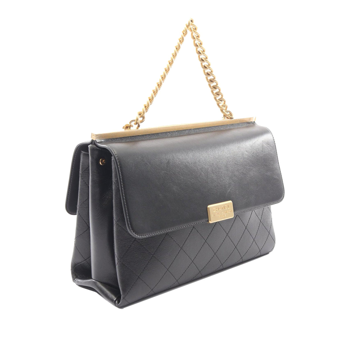 Chanel Medium Lambskin Stitched Coco Luxe Flap Bag