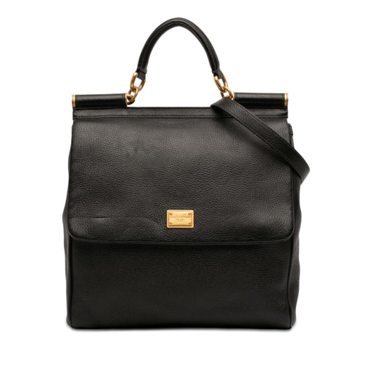 Calfskin Flat Sicily Satchel