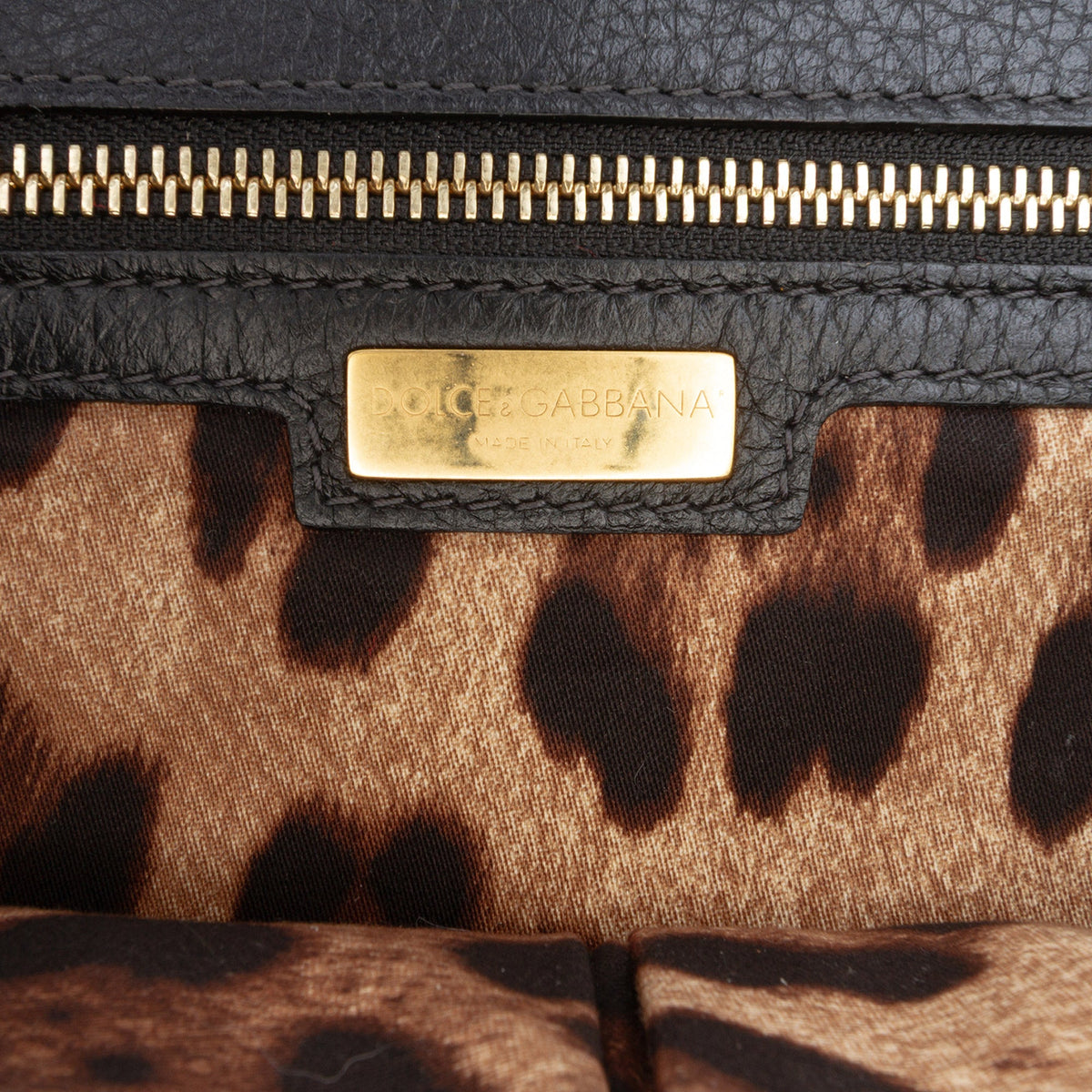 Dolce & Gabbana Calfskin Flat Sicily Satchel