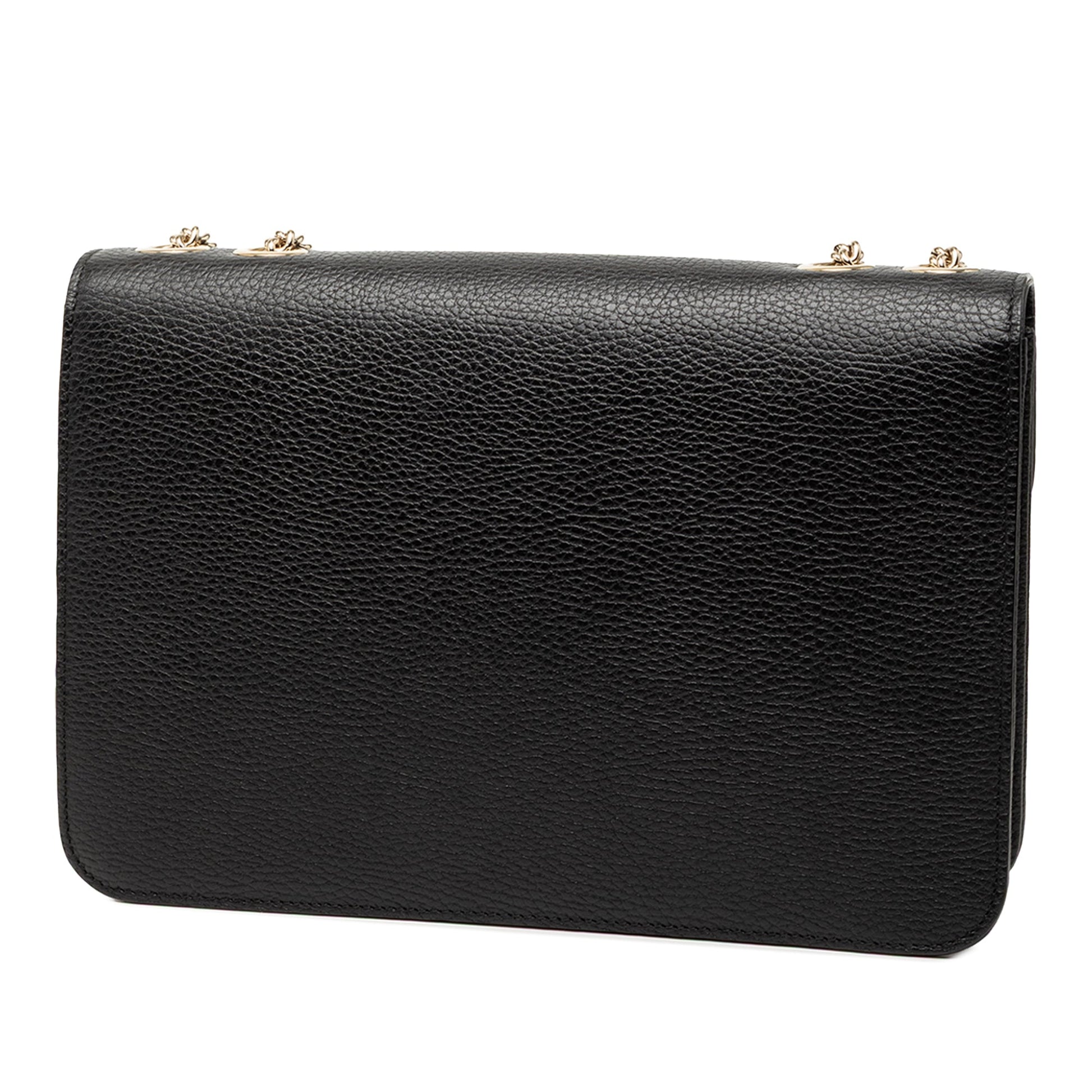 Medium Dollar Calfskin Interlocking G Crossbody