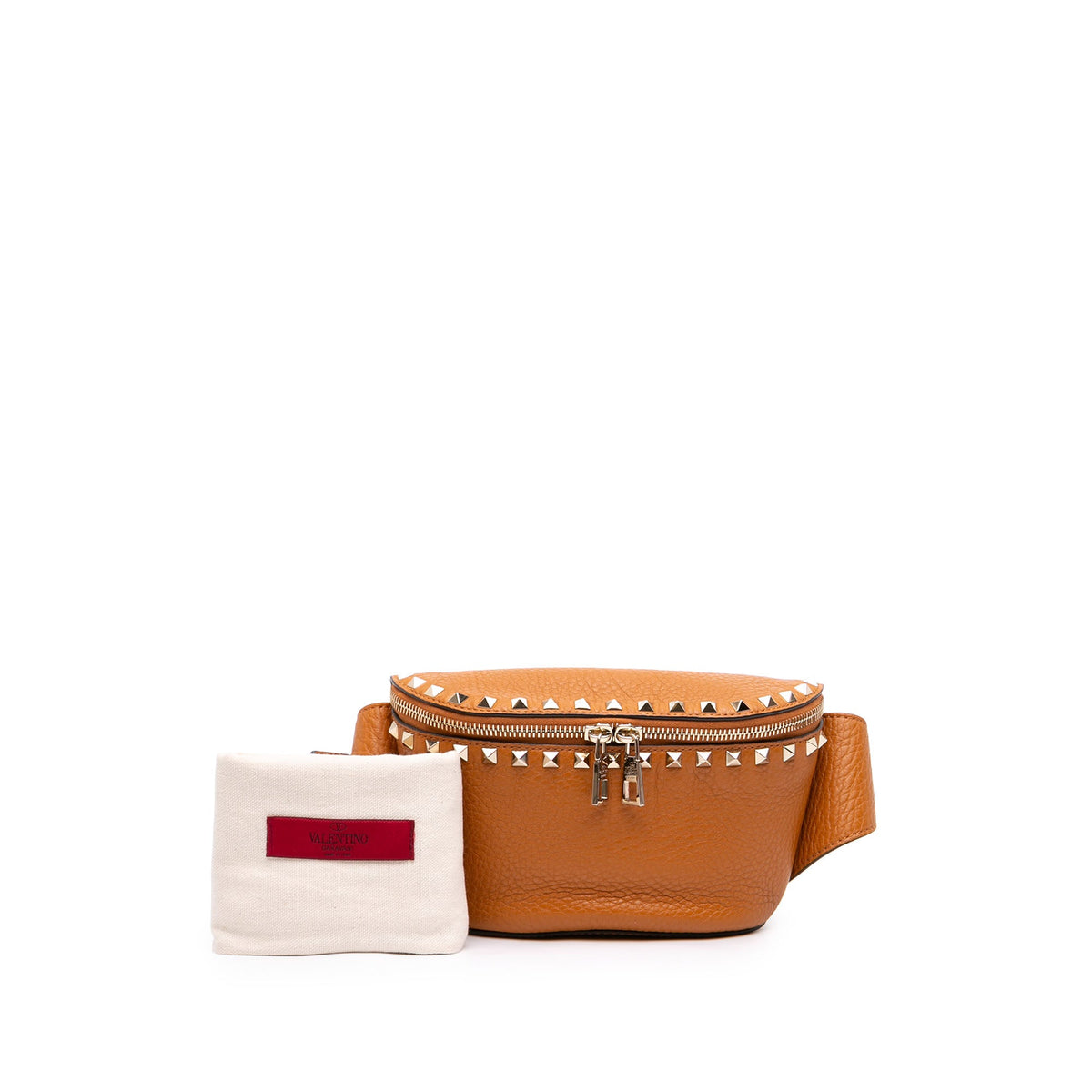 Valentino Grained Calfskin Rockstud Belt Bag