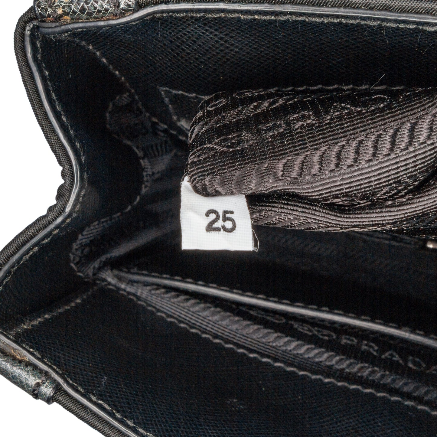 Prada Tartan Saffiano Trimmed Tessuto Satchel