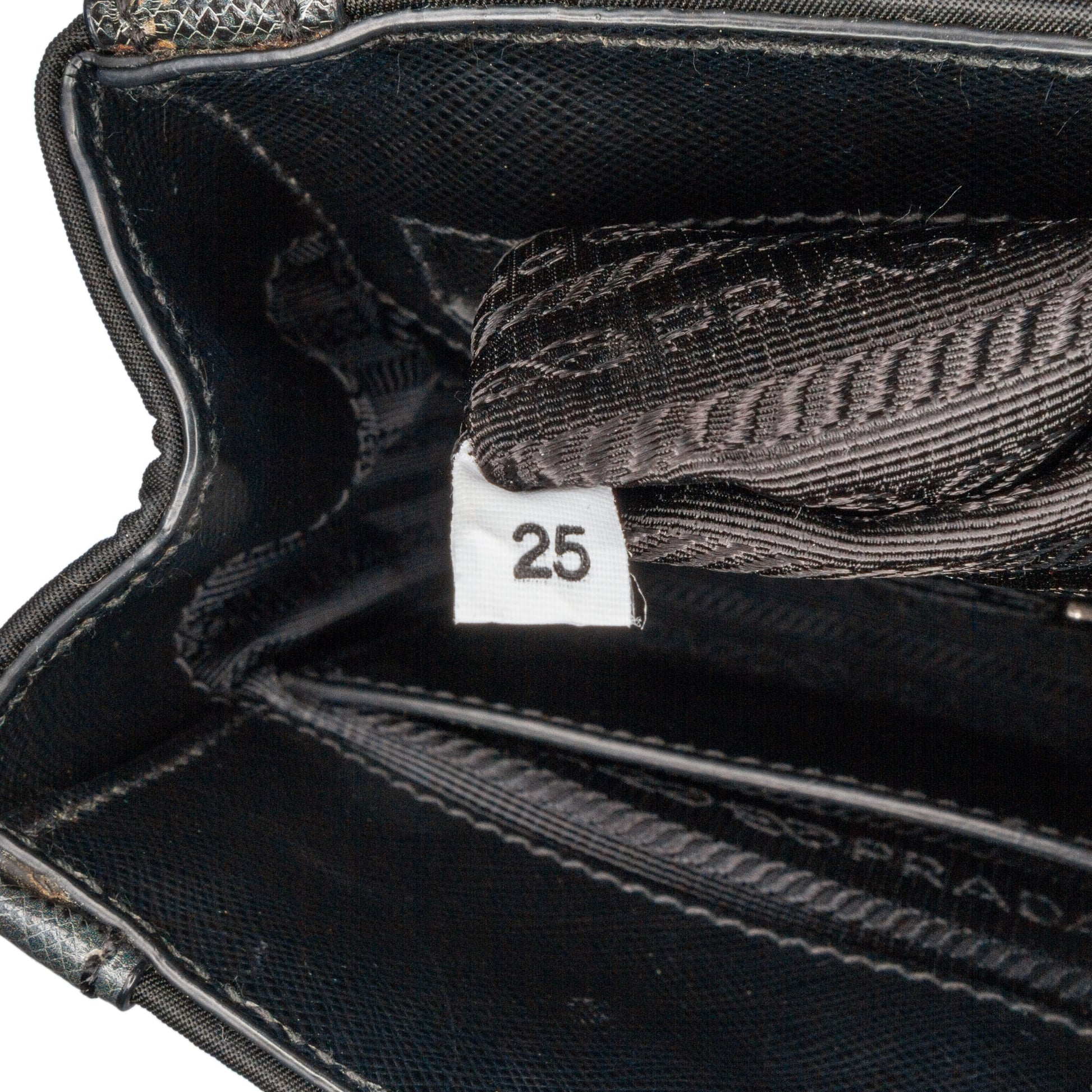 Prada Tartan Saffiano Trimmed Tessuto Satchel