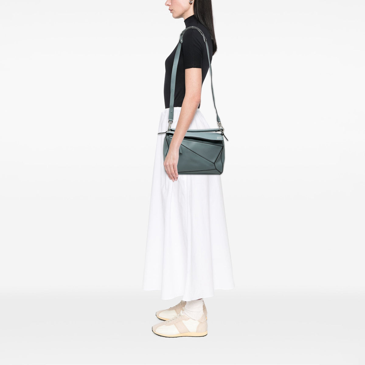 LOEWE Medium Calfskin Puzzle Satchel