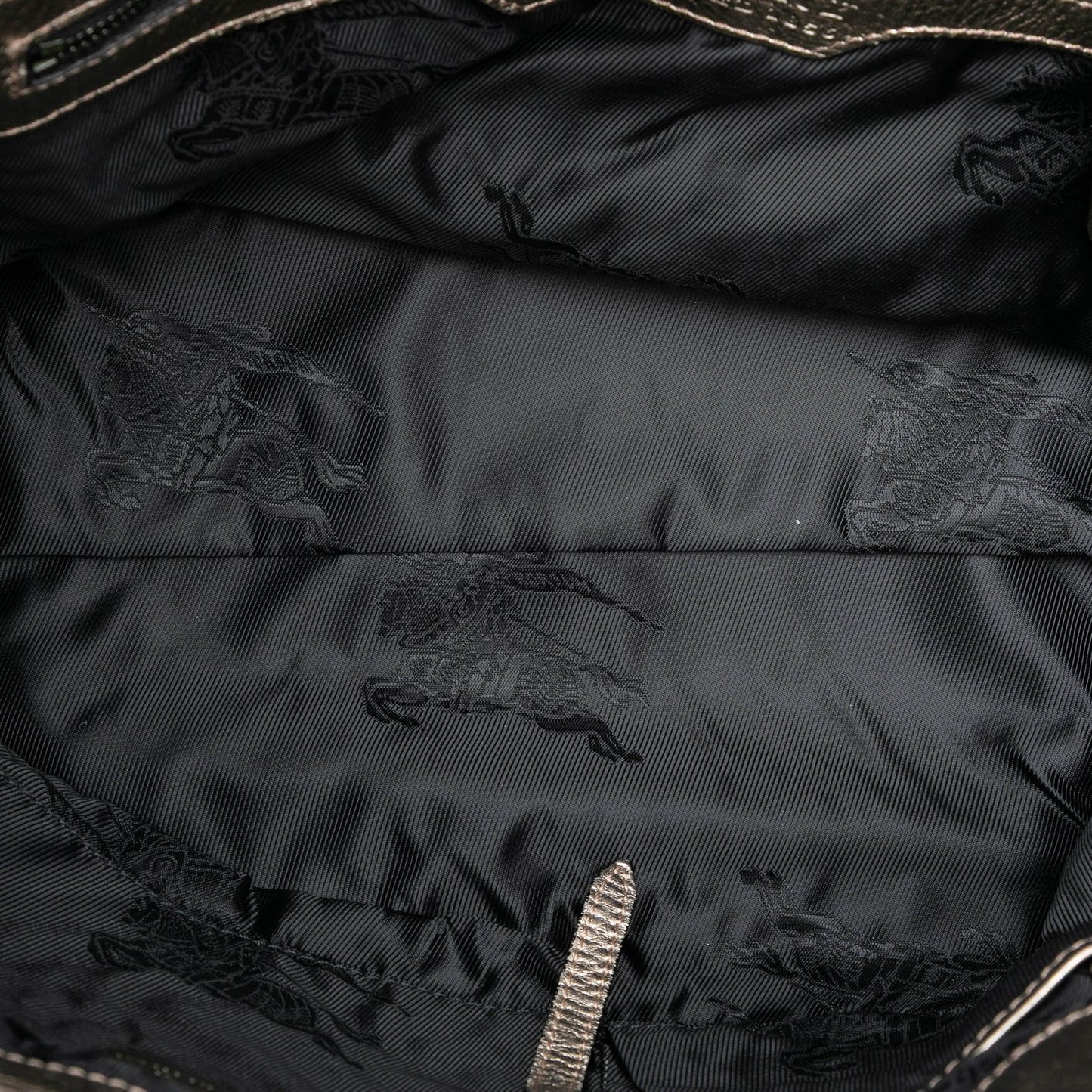 Burberry Metallic Woven Leather Tote