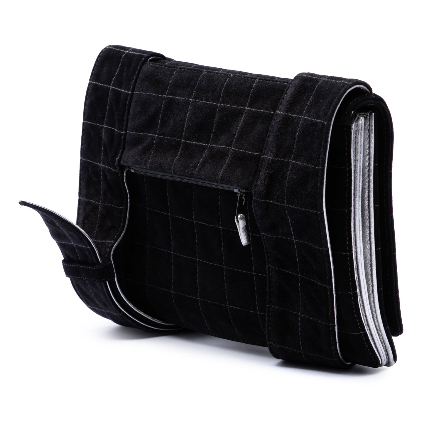 Chanel Chocolate Bar Suede Reissue 2.55 Single Flap