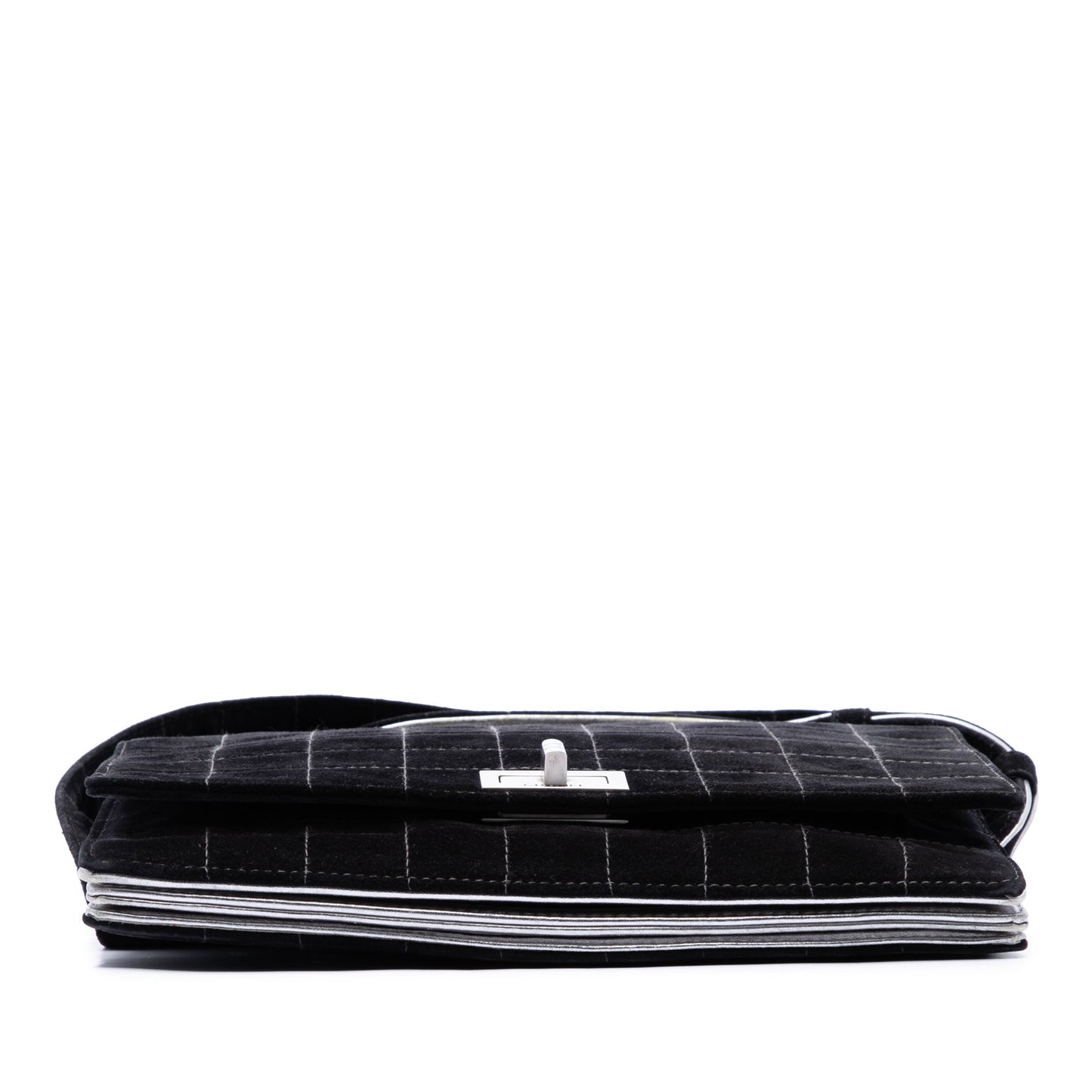 Chanel Chocolate Bar Suede Reissue 2.55 Single Flap