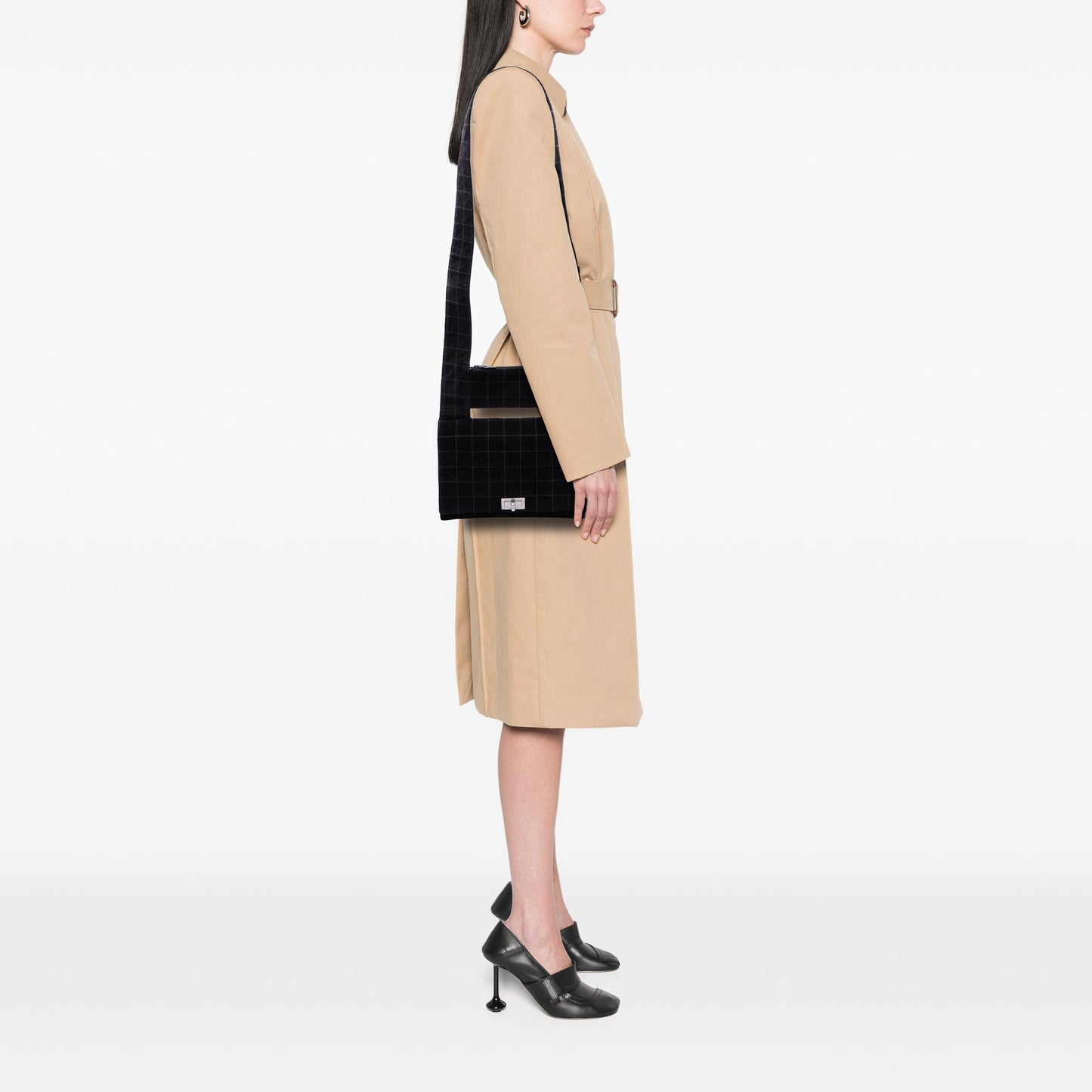 Chanel Chocolate Bar Suede Reissue 2.55 Single Flap