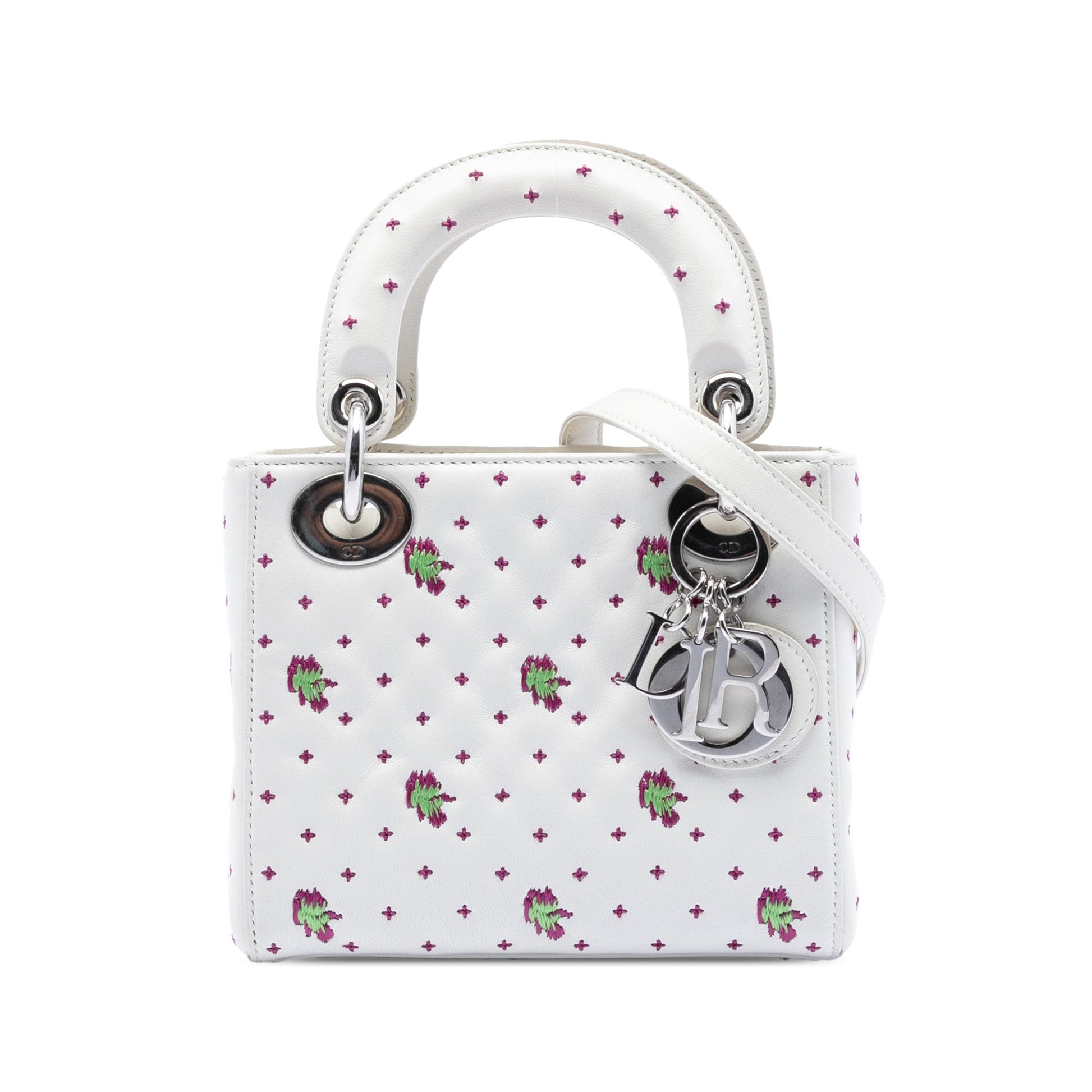 Dior Mini Embroidered Calfskin Lady Dior