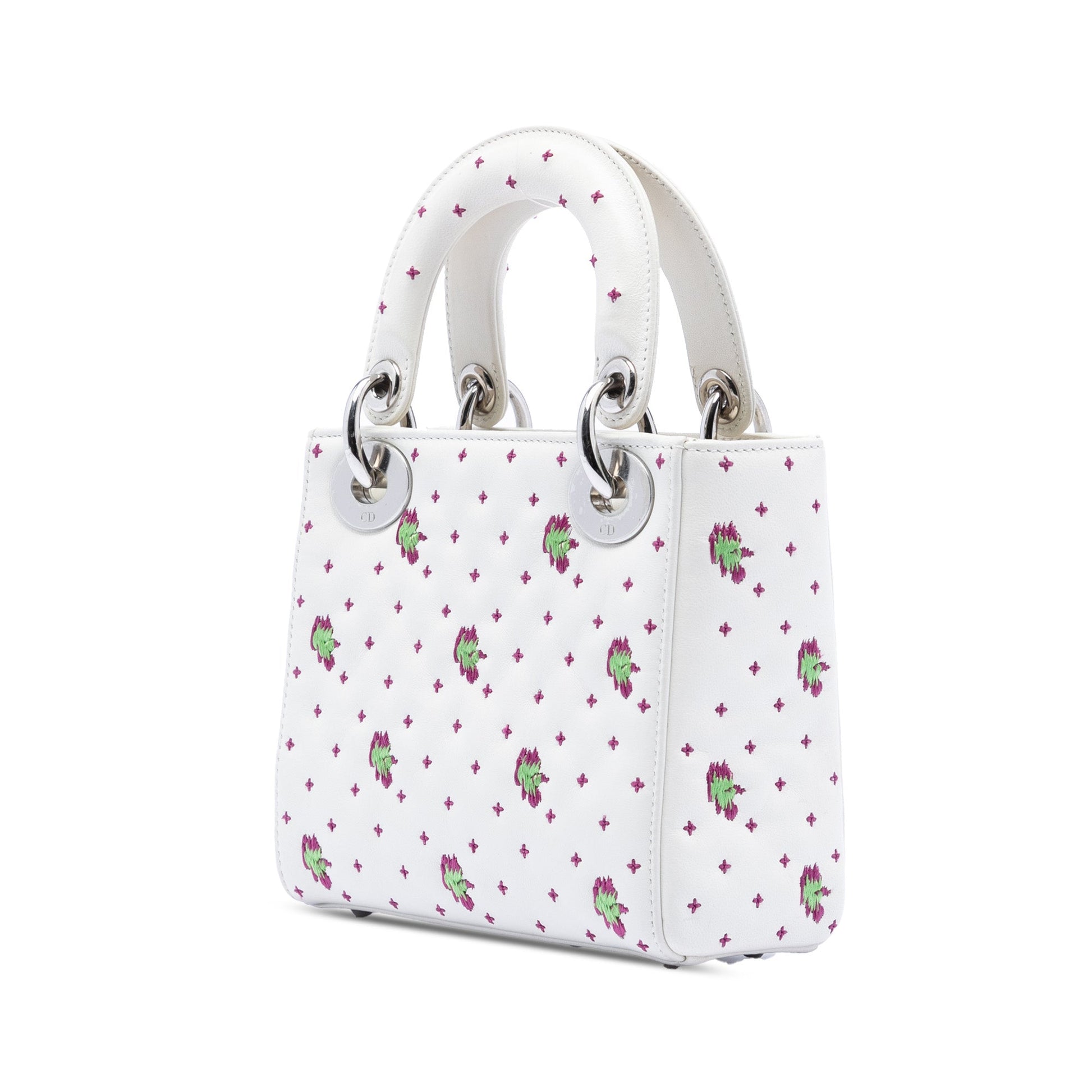 Dior Mini Embroidered Calfskin Lady Dior