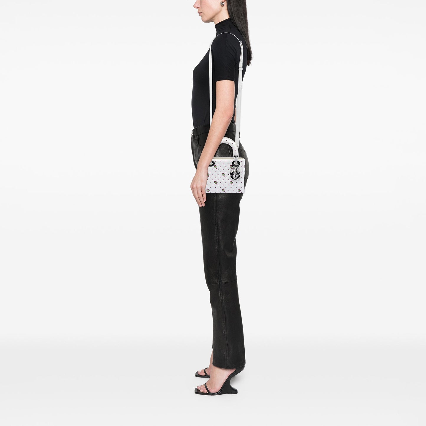 Dior Mini Embroidered Calfskin Lady Dior
