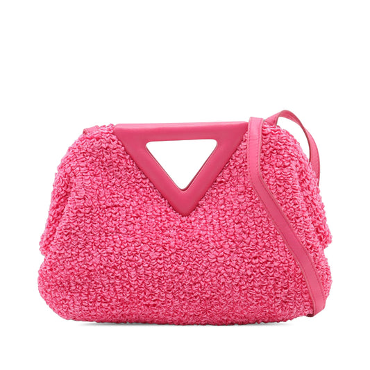 Bottega Veneta Small Boucle Curly Raffia The Point Triangle Satchel