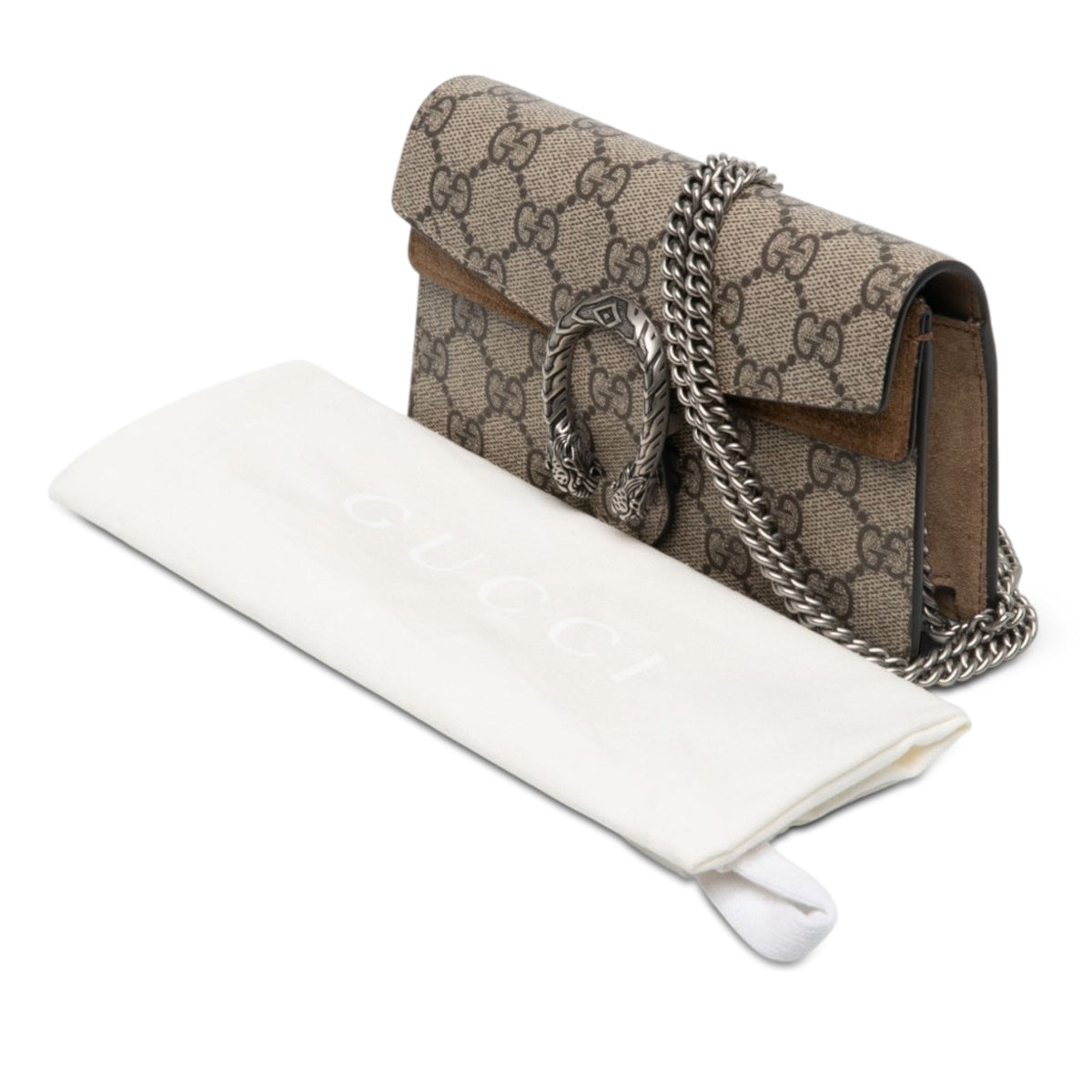 Gucci Mini GG Supreme Dionysus Crossbody — Beige
