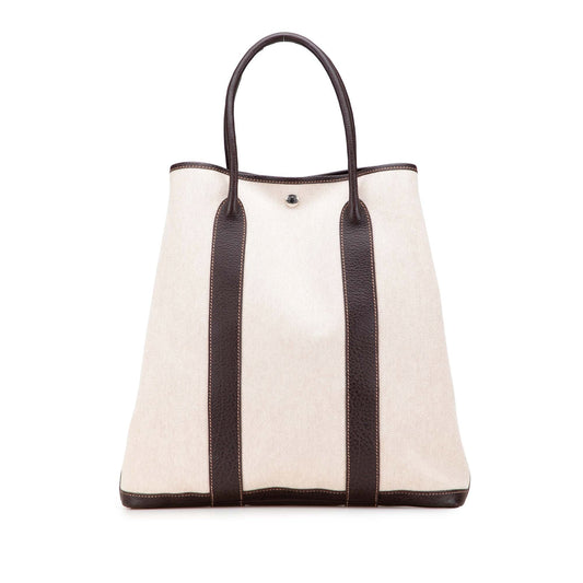 Hermès Toile and Buffalo Leather Garden File 37