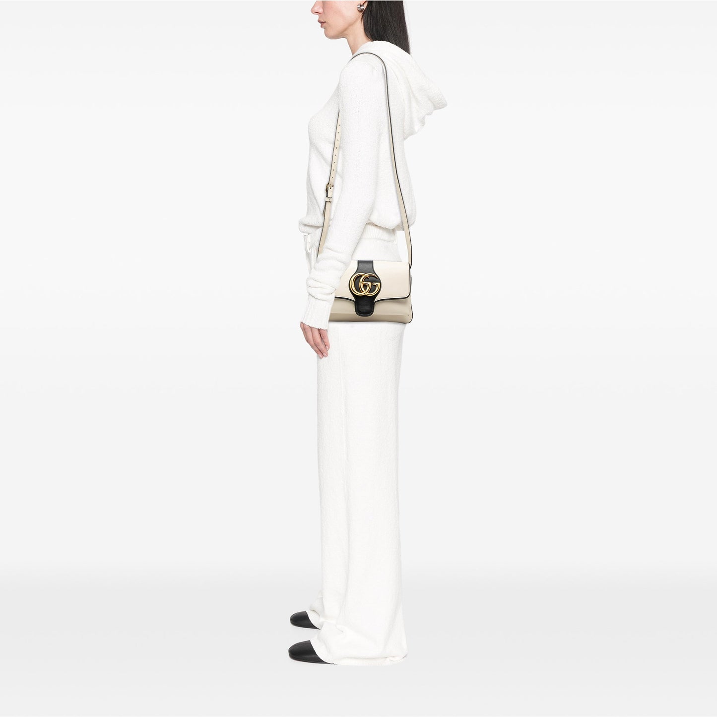 Small Bicolor Leather Arli Crossbody