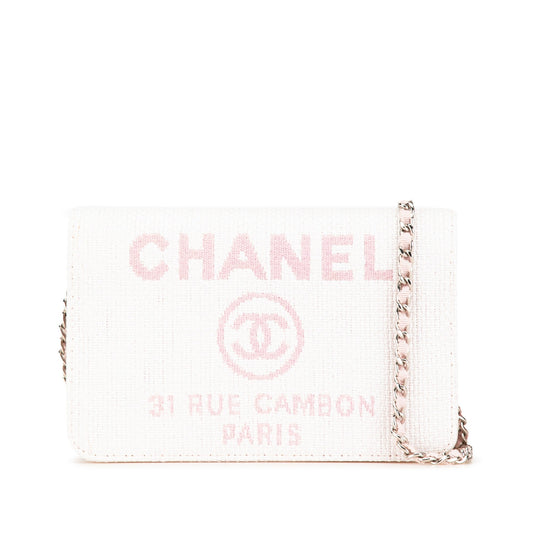 Chanel Canvas Deauville Wallet On Chain