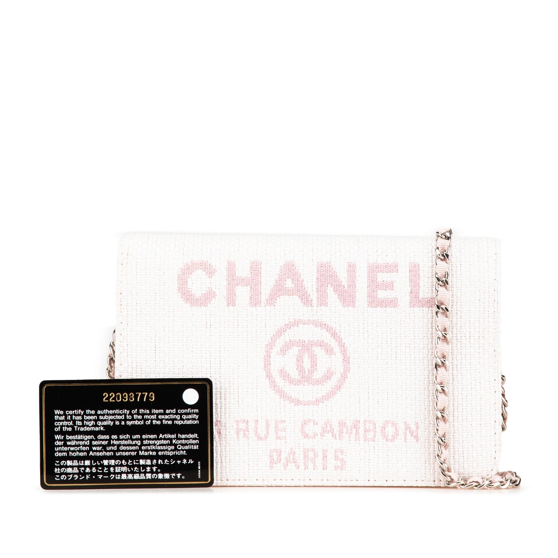 Chanel Canvas Deauville Wallet On Chain