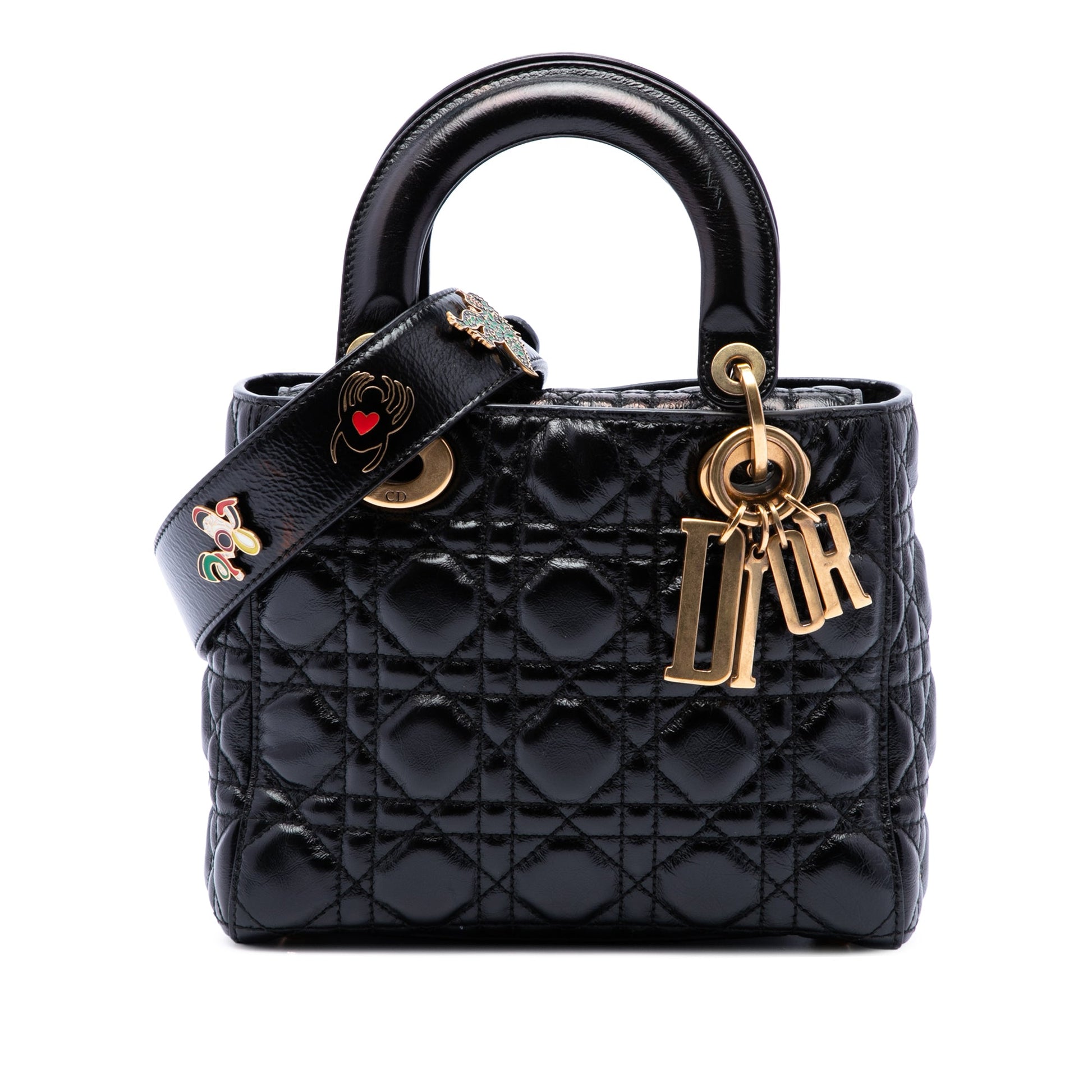 Dior Small Crinkled Patent Cannage My ABCDior Lady Dior
