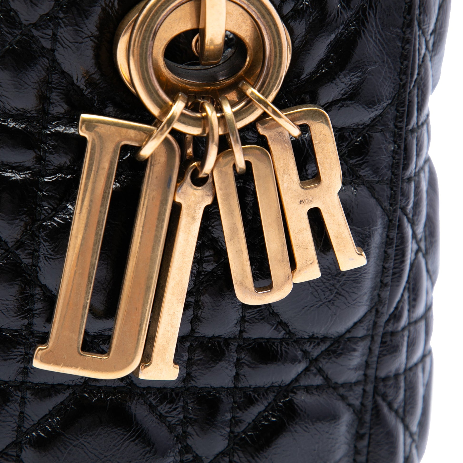 Dior Small Crinkled Patent Cannage My ABCDior Lady Dior