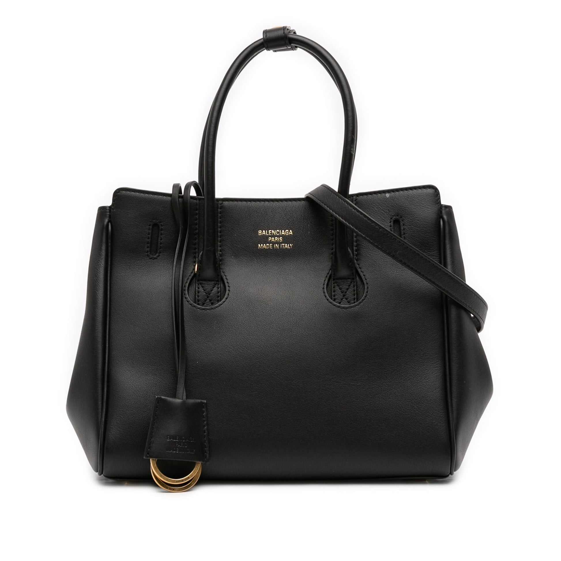 Balenciaga Mini Smooth Calfskin Hampton Carry All Satchel