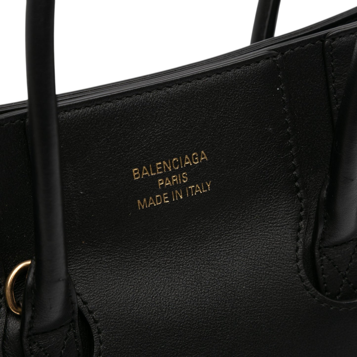 Balenciaga Mini Smooth Calfskin Hampton Carry All Satchel