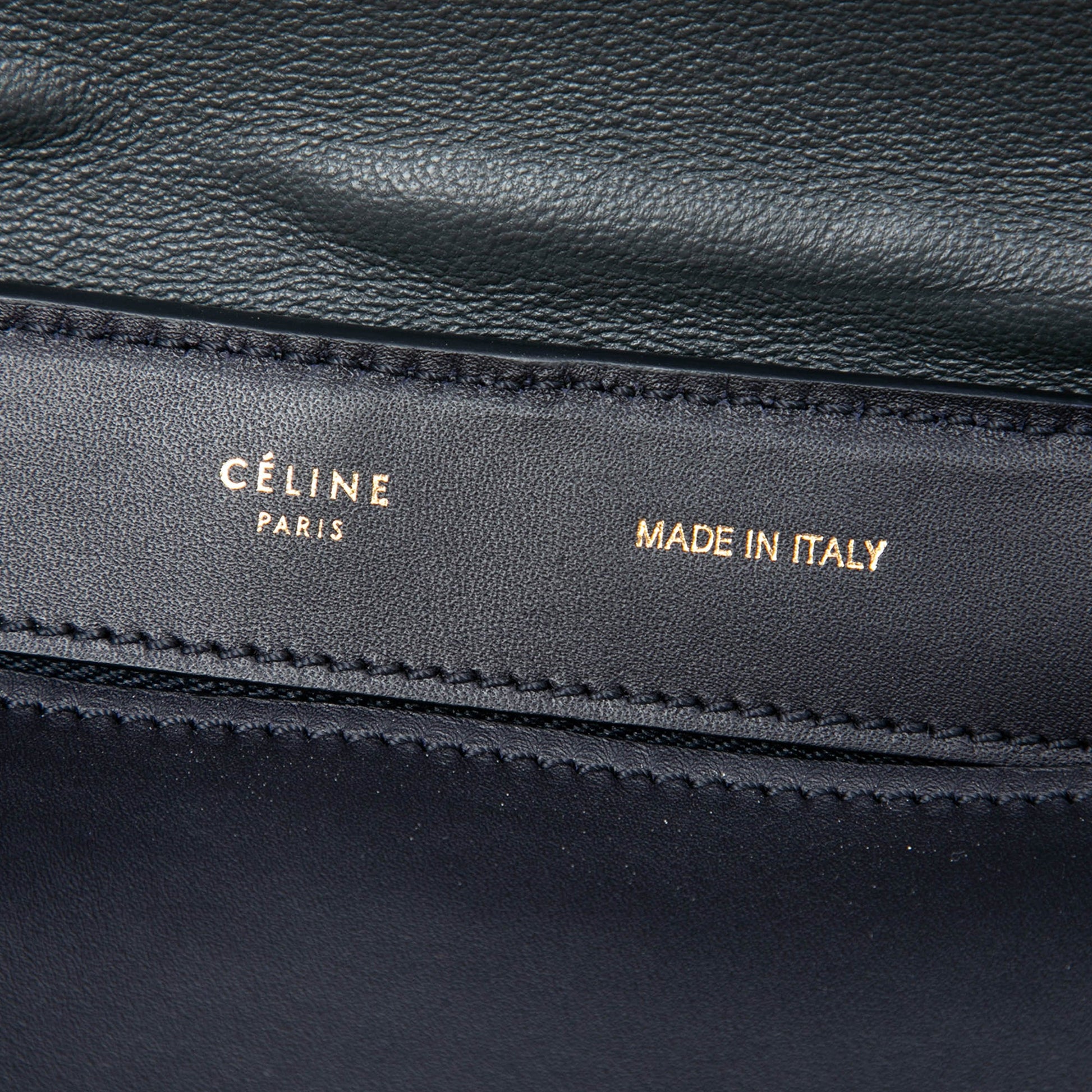 Celine Medium Tricolor Leather Trapeze Satchel