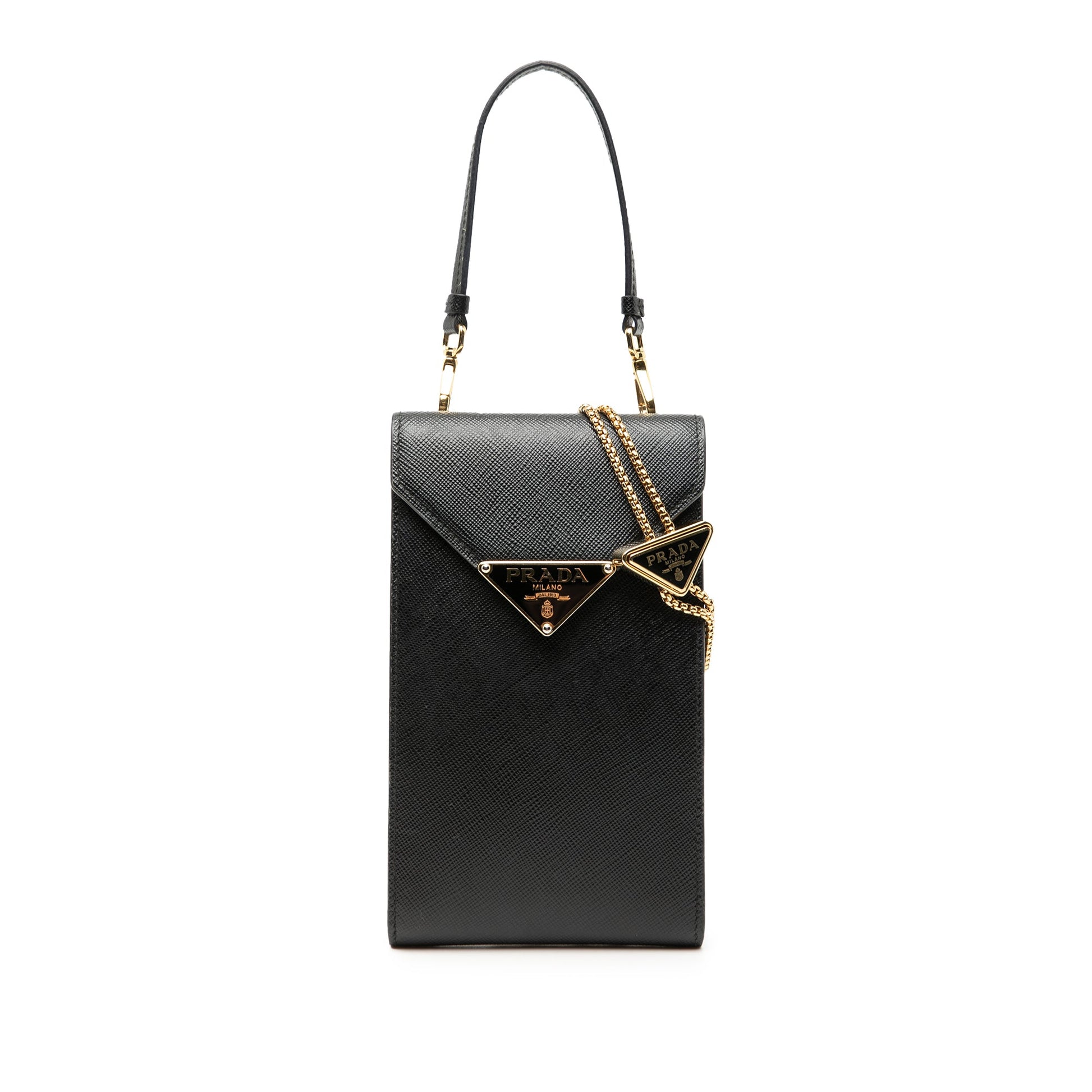 Prada Mini Saffiano Lux Top Handle Bag