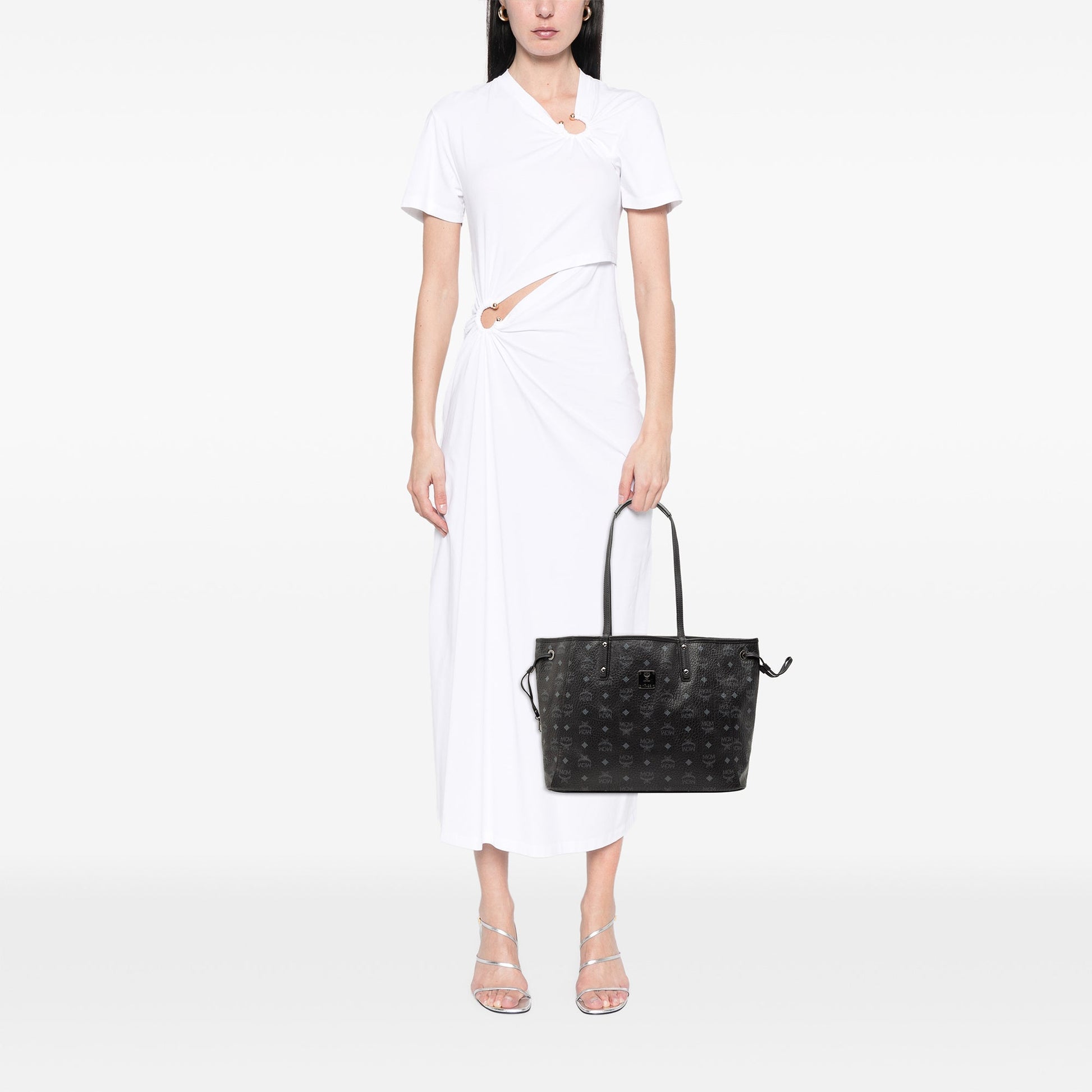 MCM Visetos Coated Canvas Tote
