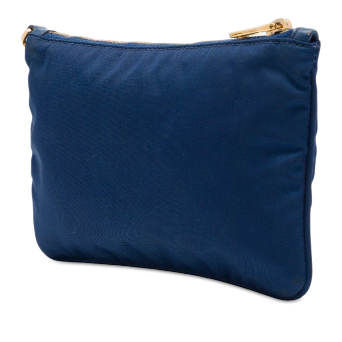 Prada Tessuto Wristlet Clutch — Blue