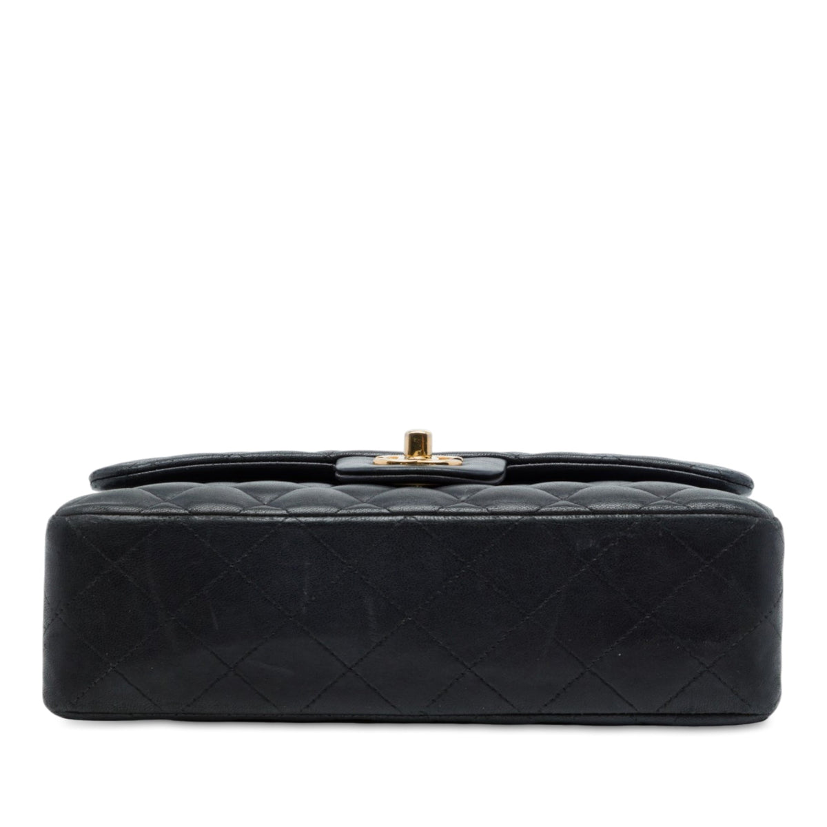 Chanel Small Classic Lambskin Double Flap — Black